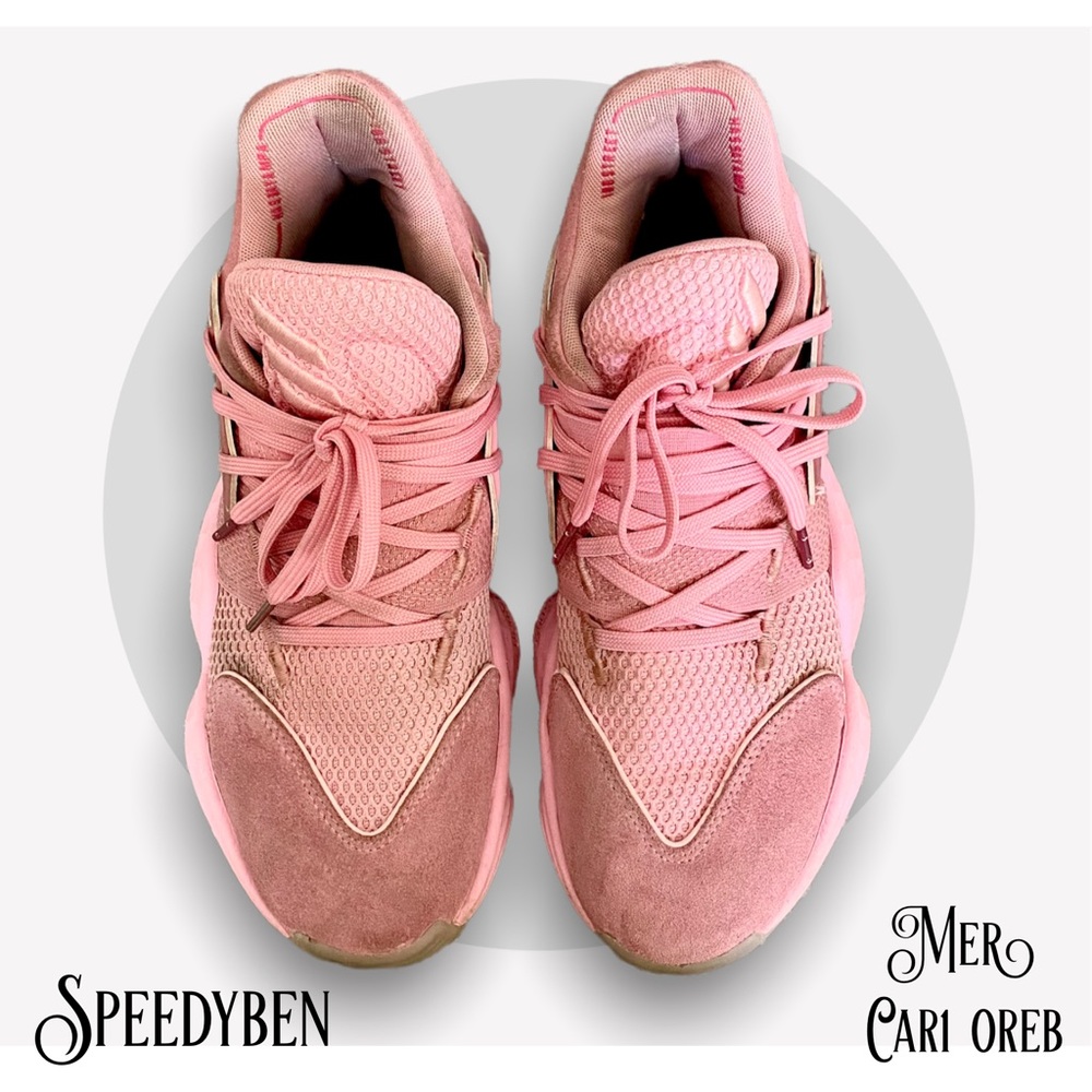 adidas Harden Vol 4 Pink Lemonade size 7.5 activewear basketball shoes sneakers